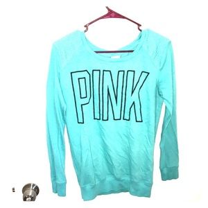 Victoria's secret PINK blue long sleeve shirt